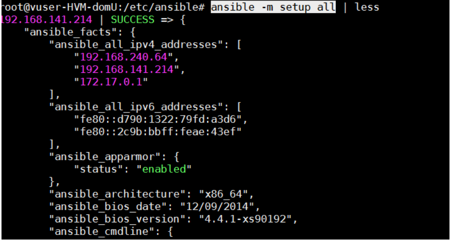 Setup ansible