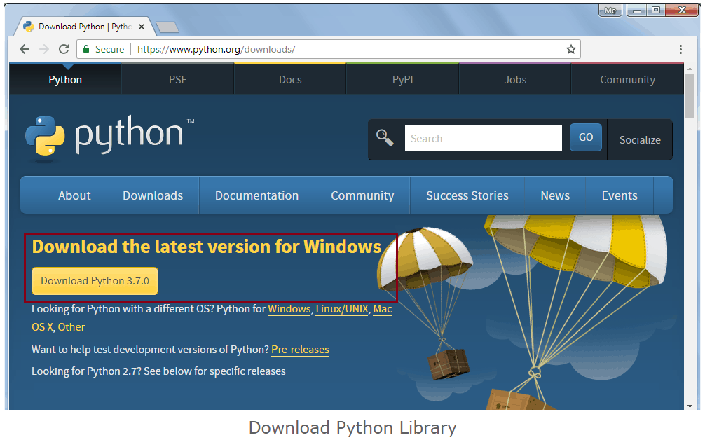 Download python for windows